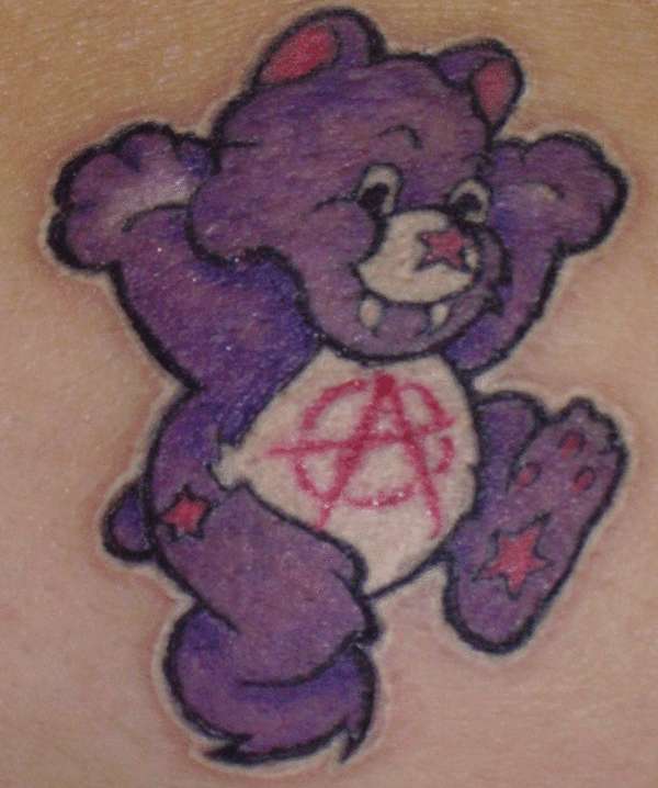 Anarchy Care Bear tattoo
