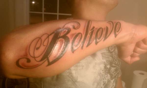 Believe tattoo