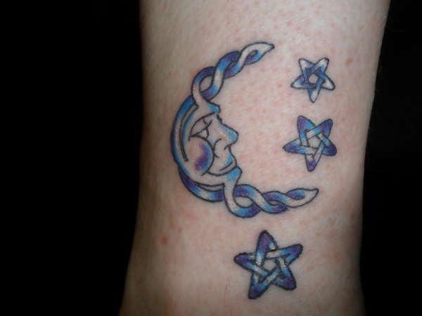 Moon And Star Celtic tattoo