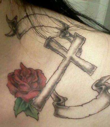 My empty cross tattoo