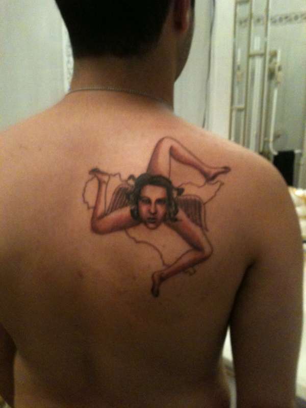 Sicilian Trinacria tattoo