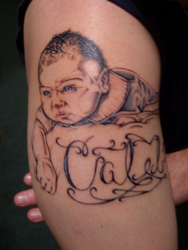 Baby Portrait tattoo