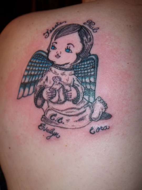 lil angel tattoo