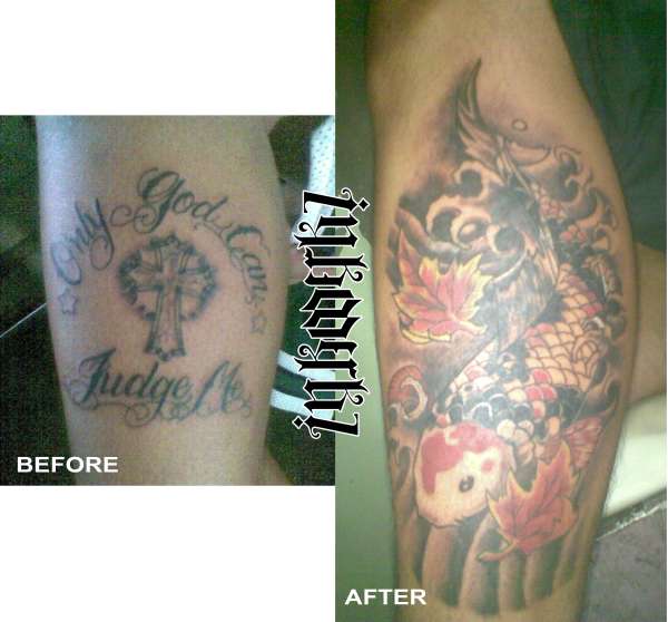 only God can judge me cover up tattoo