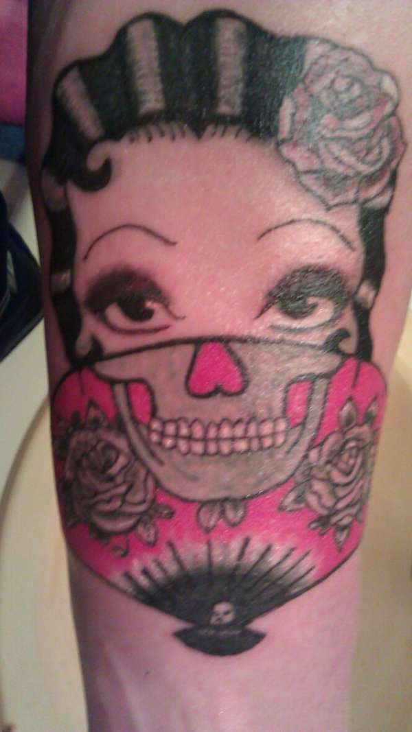 KirasInk, best Betty Boop skull tattoo #14 tattoo