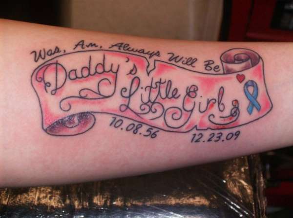 Daddy's Little Girl tattoo