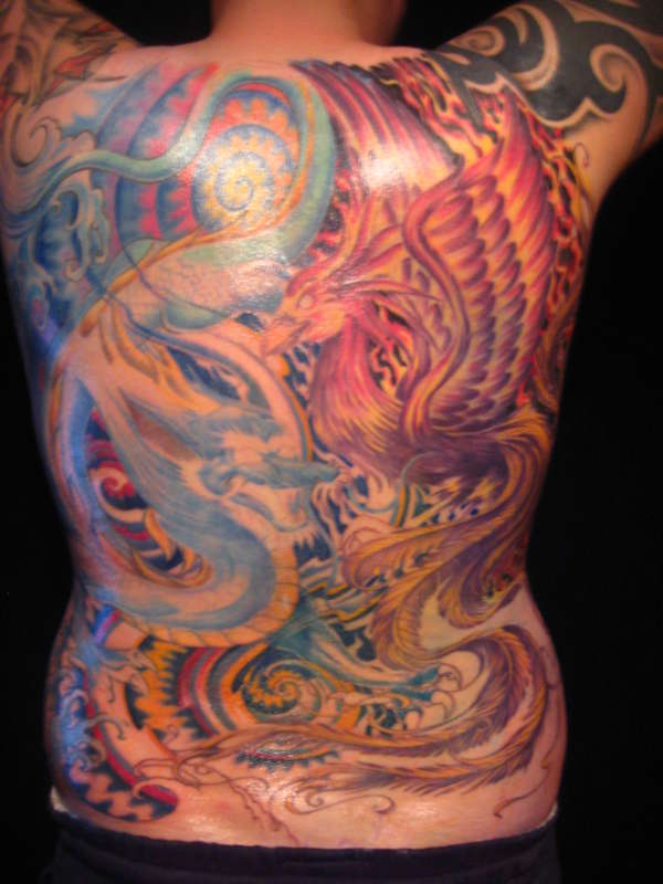 Dragon vs Phoenix update tattoo
