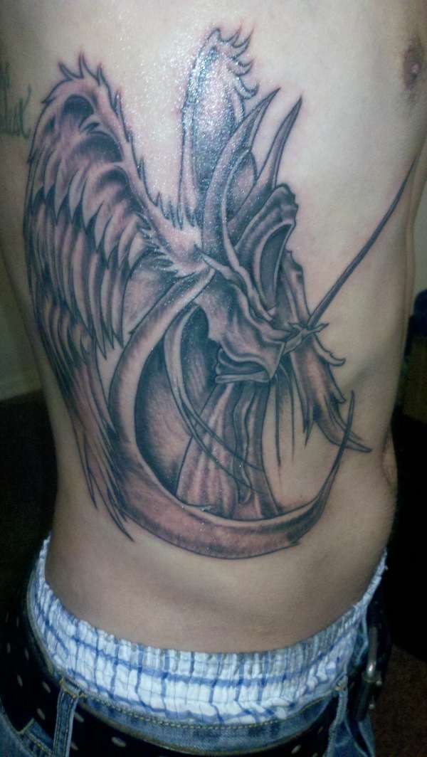 Finally did my ribcage!!! tattoo
