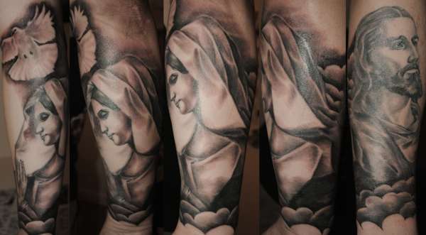Jesus & Mary tattoo