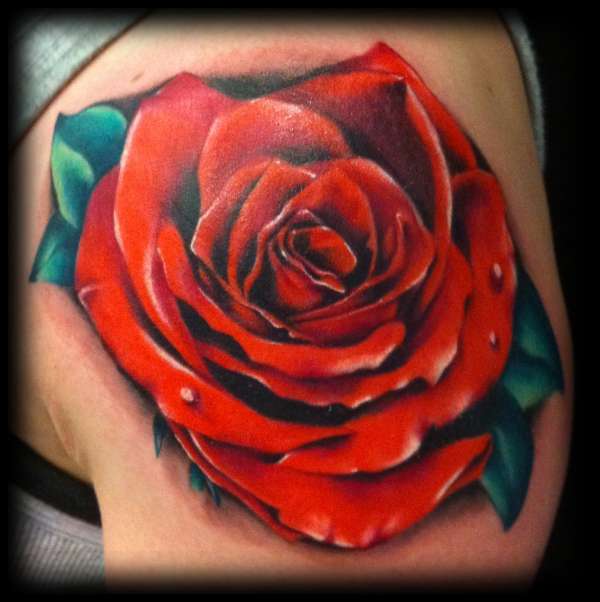 Rose Portrait Tattoo by Gary Parisi Chicago tattoo