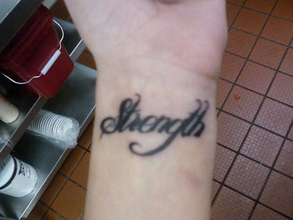 "Strength" tattoo