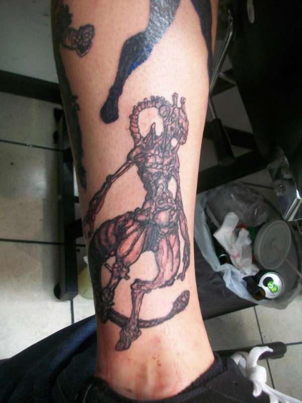 Zombie Mewtwo tattoo