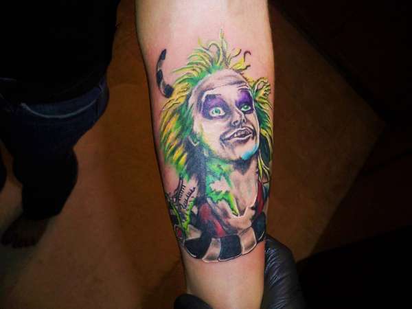 beetle juice tattoo by kevin gordon tattoo