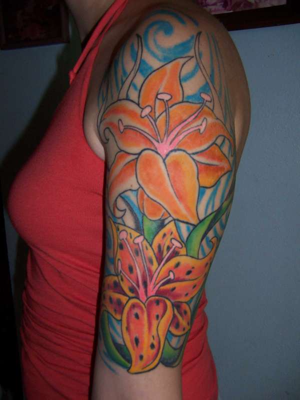 unfinished tiger lilies tattoo