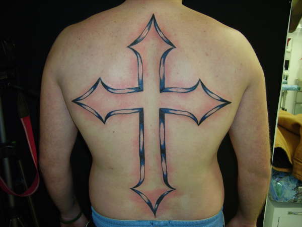 Full Back Cross tattoo