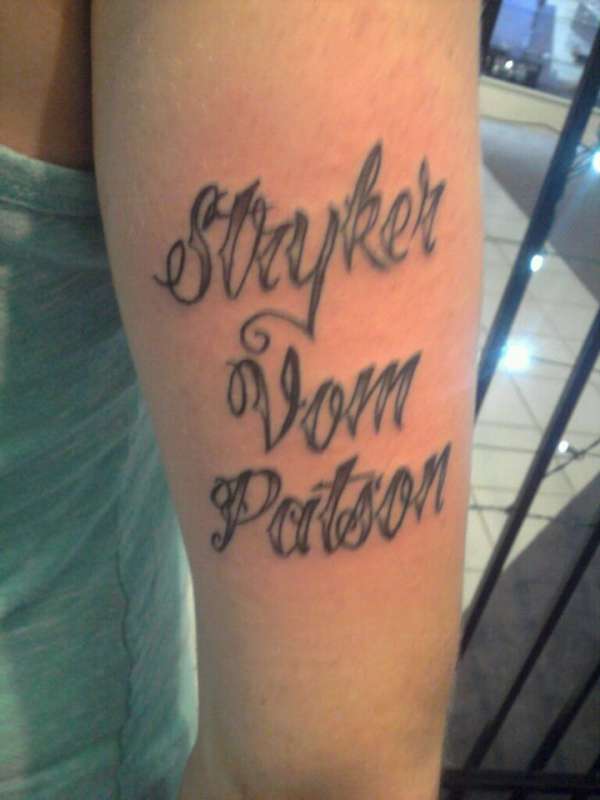 lettering tattoo