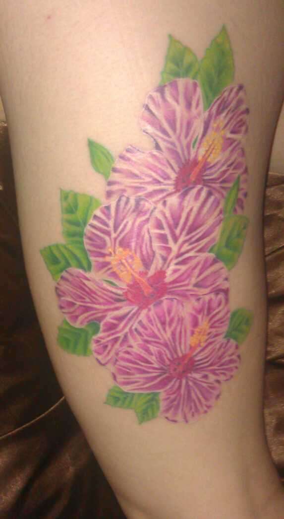 thigh ink tattoo