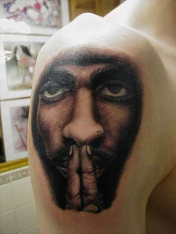 tupac tattoo