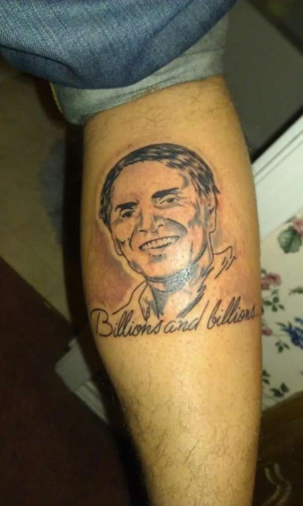 Carl Sagan tattoo
