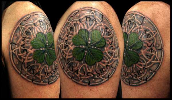 celtic shamrock tattoos for men