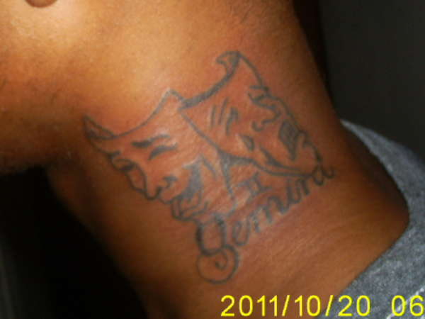 Gemini Neck tattoo