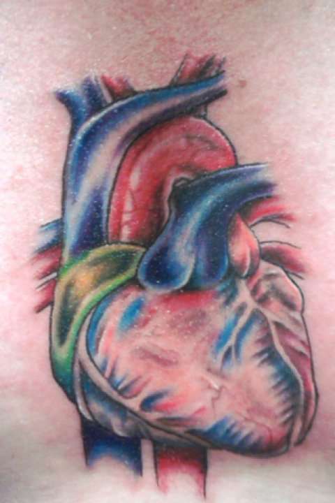 Realistic Heart tattoo