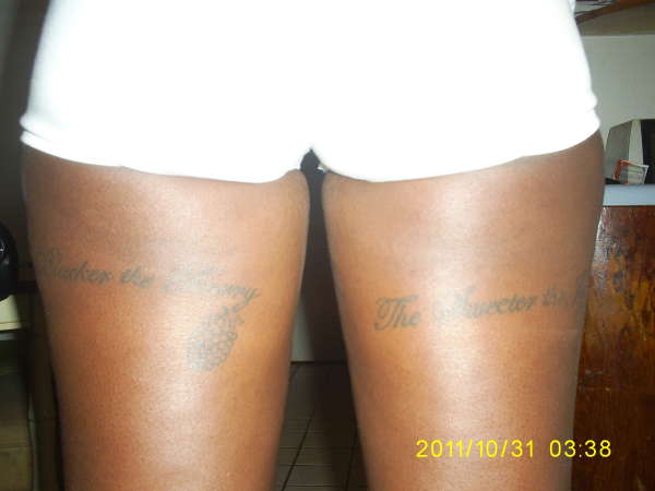 The Blacke the Berry tattoo