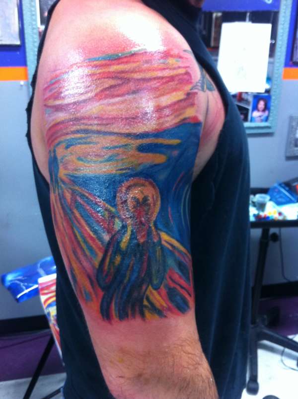 "The Scream" tattoo