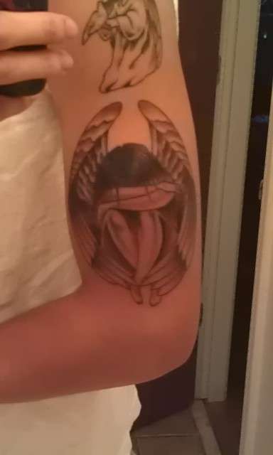Weeping angel tattoo