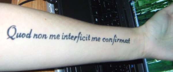What doesn't kill me only makes me stronger tattoo
