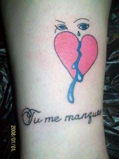 broken heart crying out!!!!!!!! tattoo