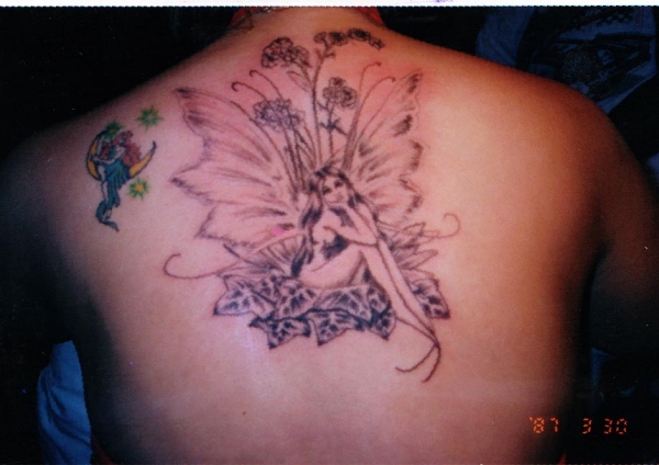 brimstone blackwork fairie tattoo