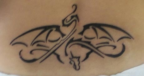 Tribal Dragon tattoo