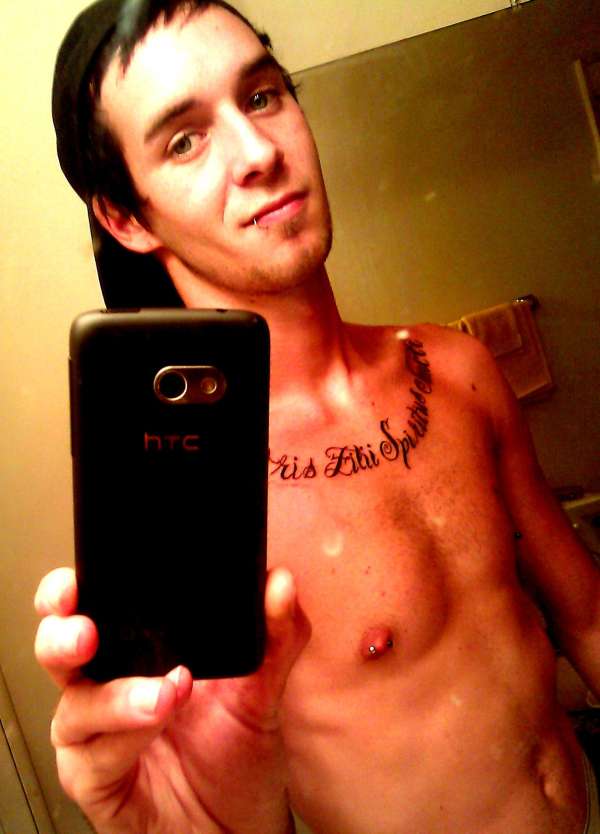 latin chest piece tattoo