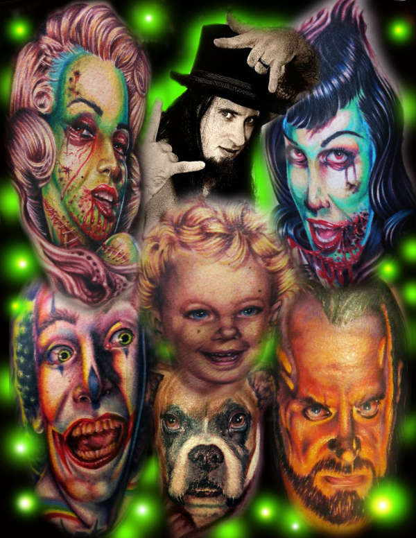 mike the freak banner tattoo