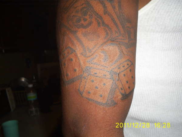 4-5-6- dice tattoo