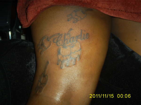Cherries w/ name tattoo