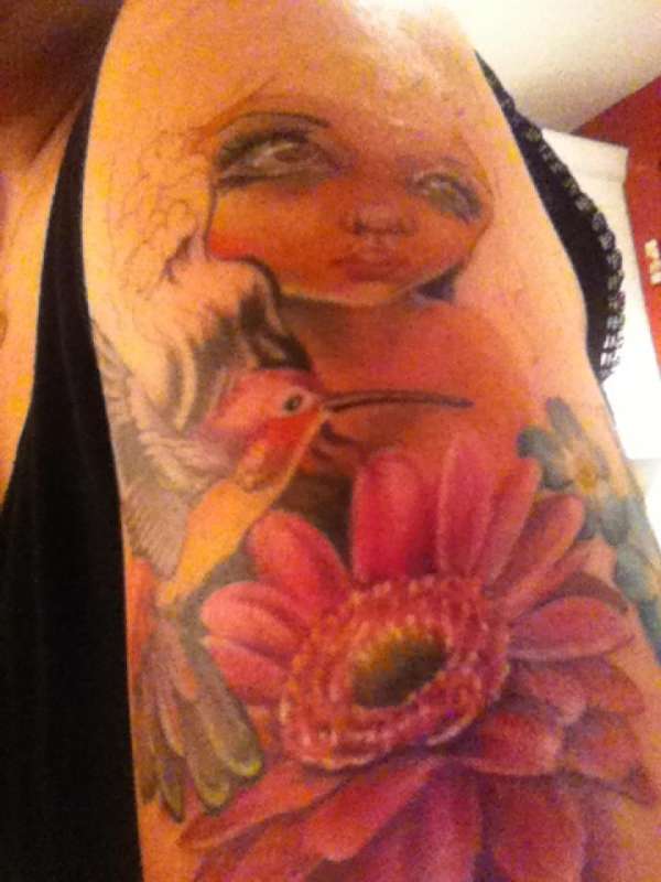 Half sleeve on left arm NOT finished yet! tattoo