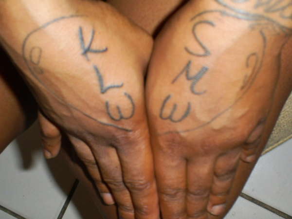 Heart and Initials tattoo