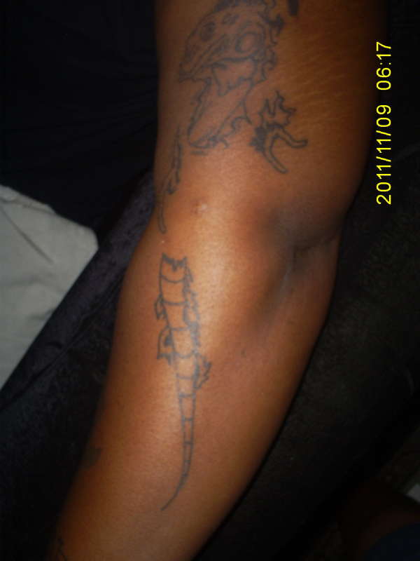 Iguana part 1 of 3 tattoo