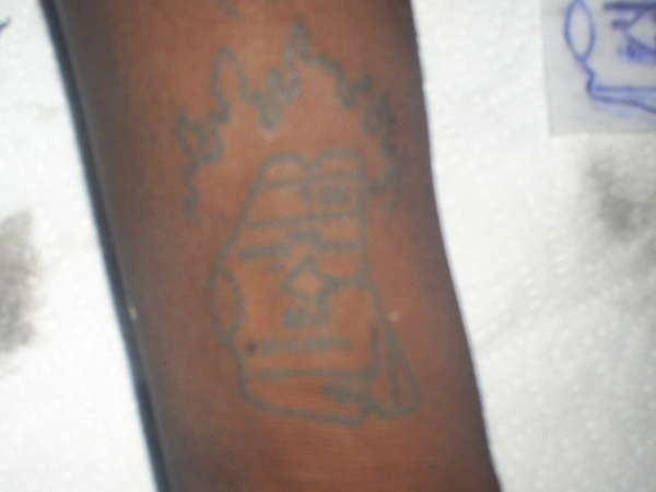 Initial C w/ Hundred inside (part 2 of 2) tattoo