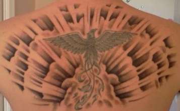 Phoenix And Clouds 2 tattoo