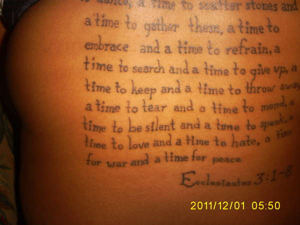 Scripture (part 3of 3) tattoo