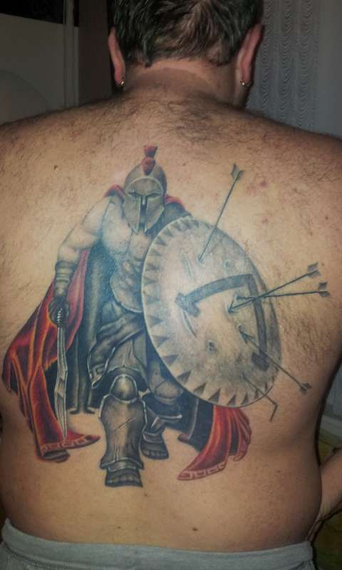 spartan shield tattoo