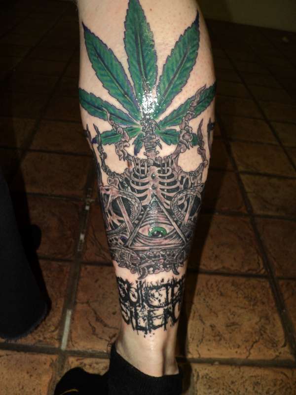 Suicide Silence/Marijuana tattoo