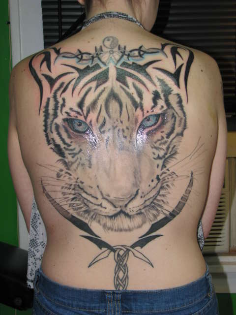 Tiger Back Piece Tattoo tattoo