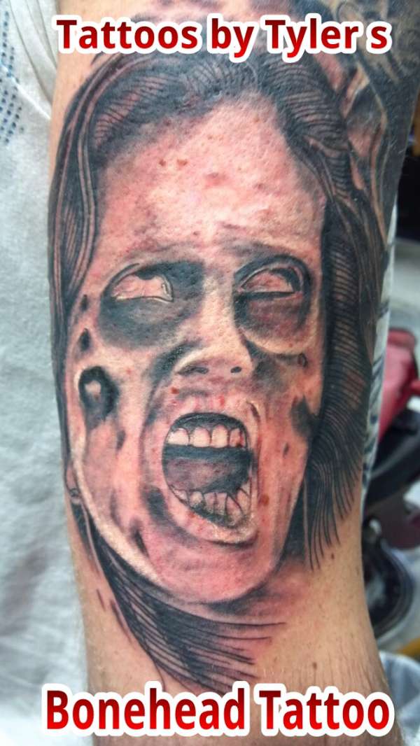 Zombie portrait 1 Tyler S tattoo