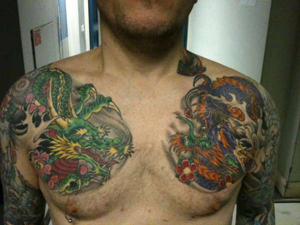 chest piece tattoo