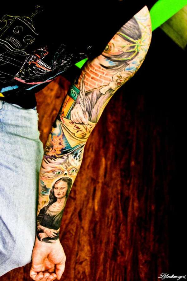 decaying art tattoo
