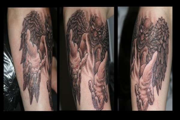 demon tattoo